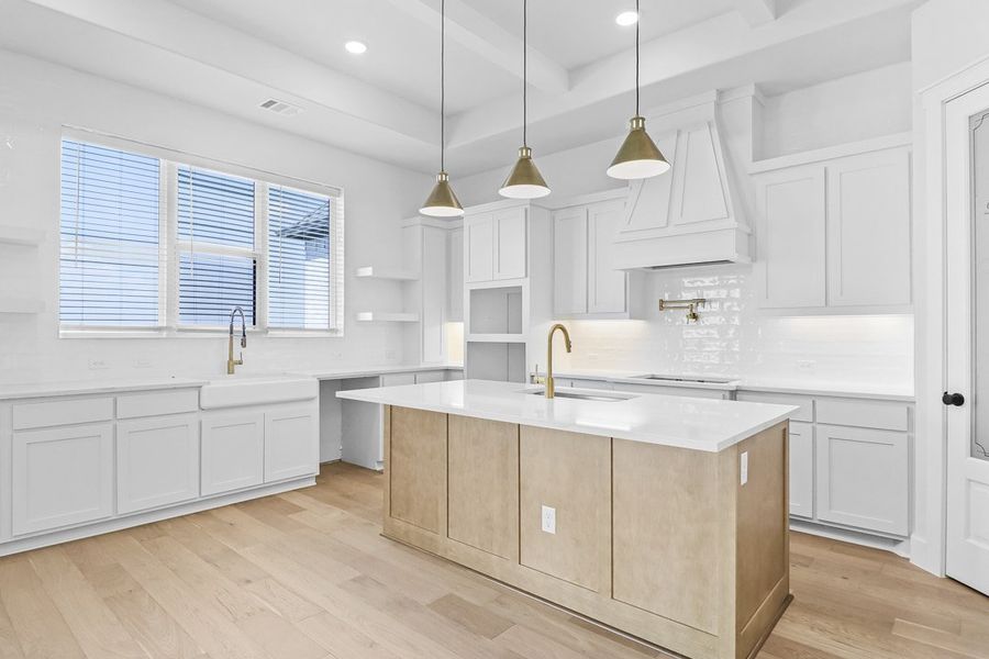 Furnished interior in a model home at Coppenger Place in Godley (Image 9).