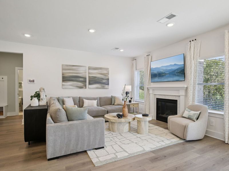 Furnished interior in a model home at Mansker Farms - Bronze Series in Hendersonville (Image 8).