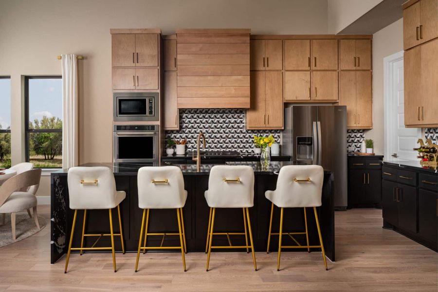 Furnished interior in a model home at Wellington in Haslet (Image 6).