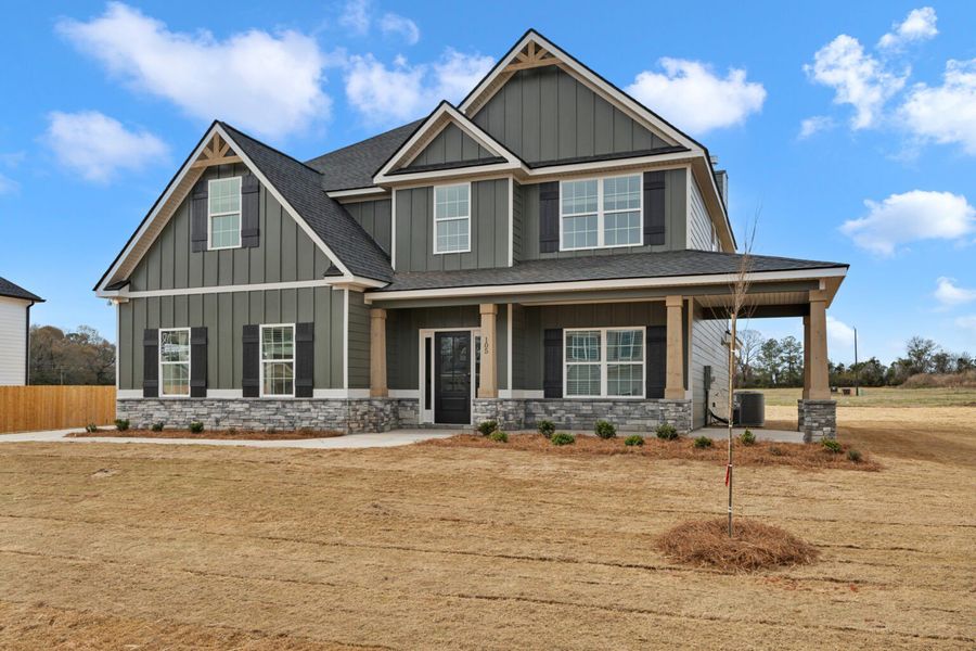 Front exterior of a home in the Juliette Crossing community, located in Forsyth, GA (Image 13).
