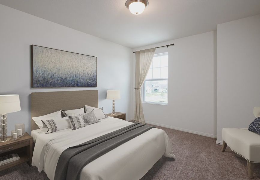 Furnished interior in a model home at Silverton in Dacula (Image 8).