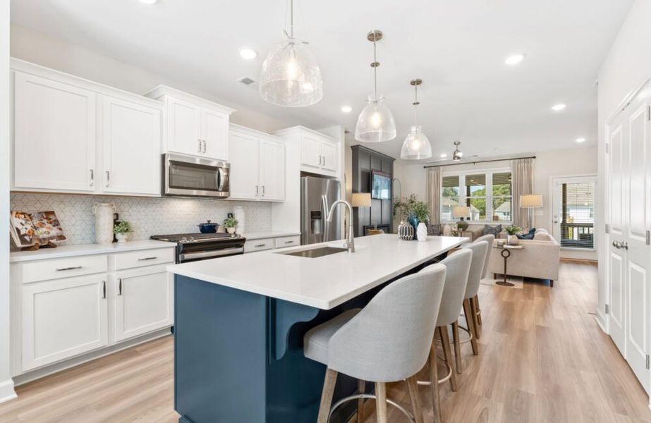 Furnished interior in a model home at East Park Village in Kennesaw (Image 4).