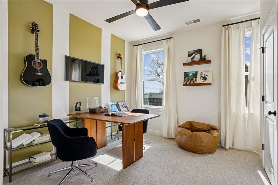 Furnished interior in a model home at Windhaven Crossing in Durham (Image 16).