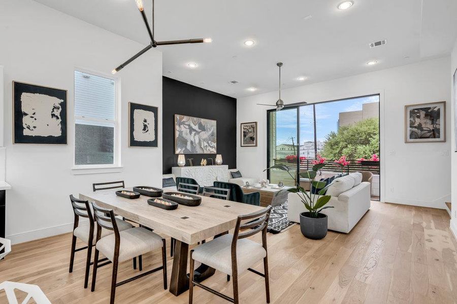 Furnished interior in a model home at Commerce Row in Houston (Image 6). Furnished interior in a model home at Commerce Row in Houston (Image 6).