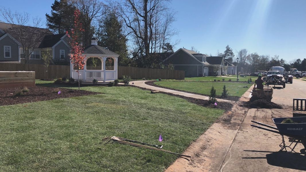 Homes under construction in the Villas on 5th community in Mebane, NC (Image 8).
