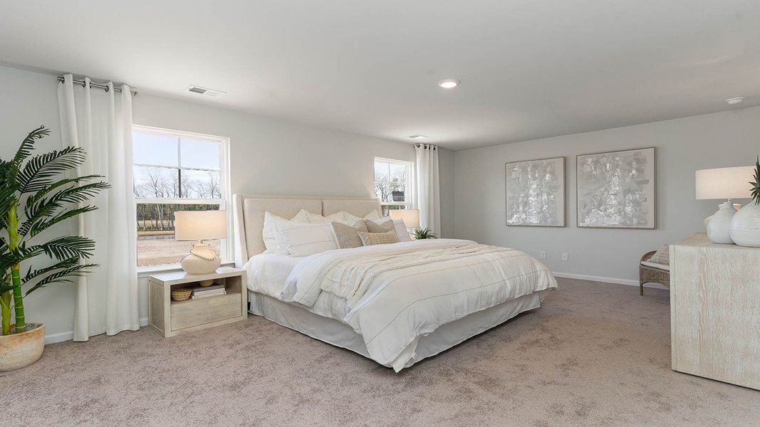 Furnished interior in a model home at South Island landing in Georgetown (Image 19).