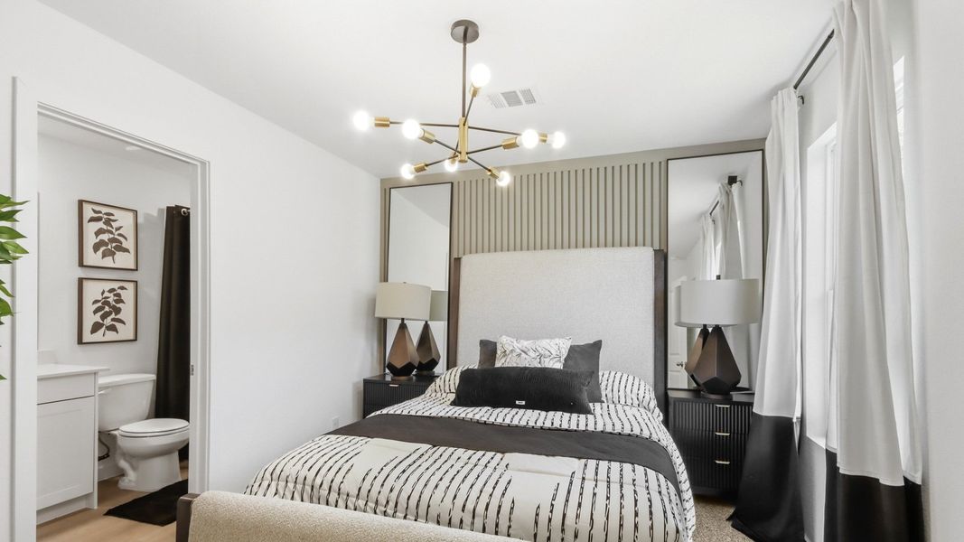 Furnished interior in a model home at Baron Village in Conroe (Image 21). Furnished interior in a model home at Baron Village in Conroe (Image 21).