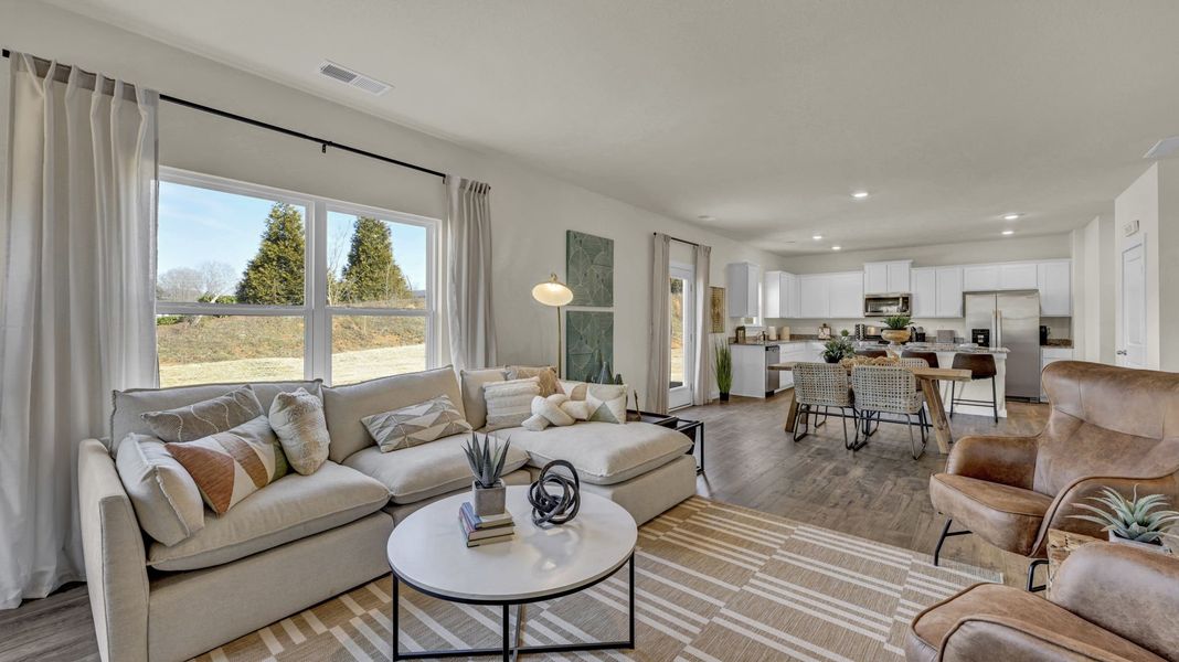 Furnished interior in a model home at Abington Farms in Hixson (Image 7).