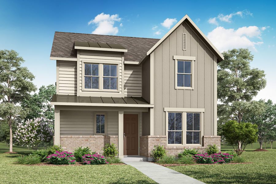 Front exterior of a home in the Painted Tree 40s community, located in McKinney, TX (Image 7). Front exterior of a home in the Painted Tree 40s community, located in McKinney, TX (Image 7).