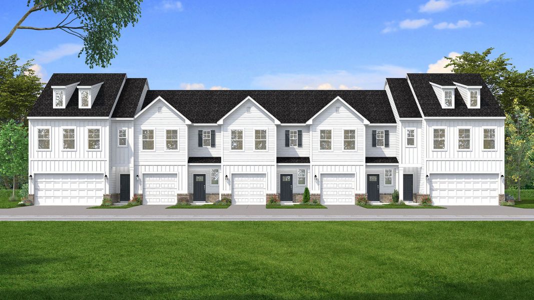 Front exterior of a home in the McClure Farms Townhomes community, located in Columbia, TN (Image 3).