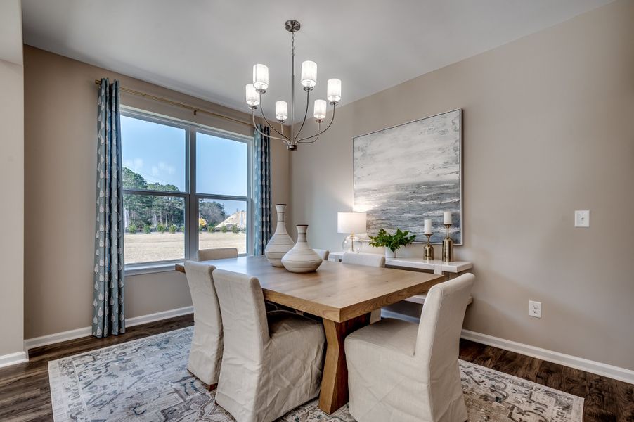 Furnished interior in a model home at Ambridge in Conway (Image 4).