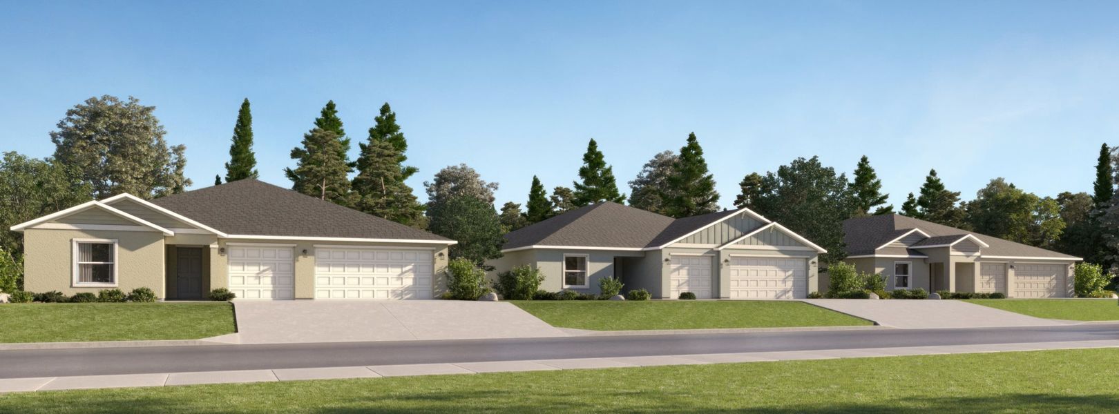 Ranches at Lake McLeod Executive Collection Streetscape