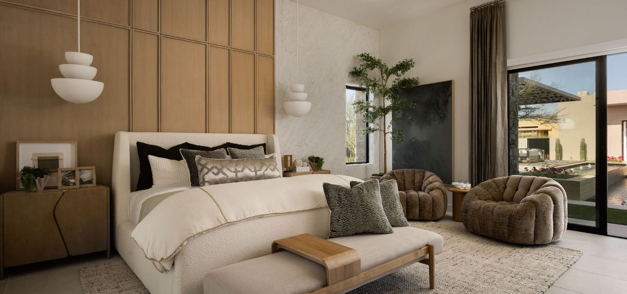 Furnished interior in a model home at The Edge at Joy Ranch in Scottsdale (Image 11).