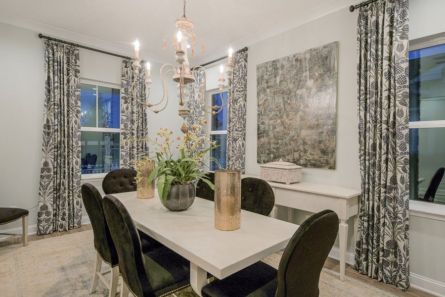 Furnished interior in a model home at Heritage Trace in Nocatee in Ponte Vedra (Image 22). Furnished interior in a model home at Heritage Trace in Nocatee in Ponte Vedra (Image 22).