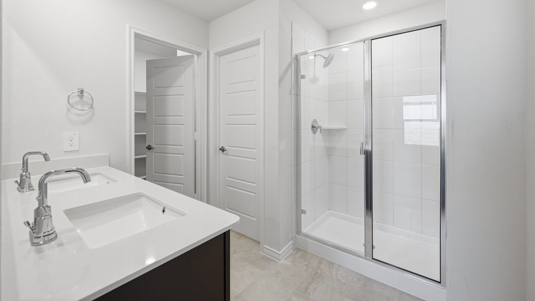 Furnished interior in a model home at Windchime in Celina (Image 5).