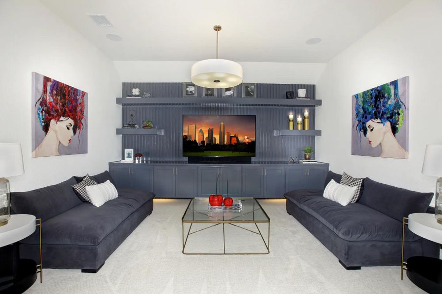 The Lauren II Media Room The Lauren II Media Room