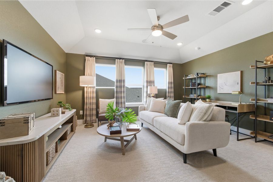 Furnished interior in a model home at Sundance Cove in Crosby (Image 9).
