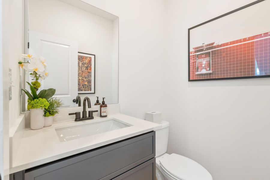 Furnished interior in a model home at Array in Atlanta (Image 49).