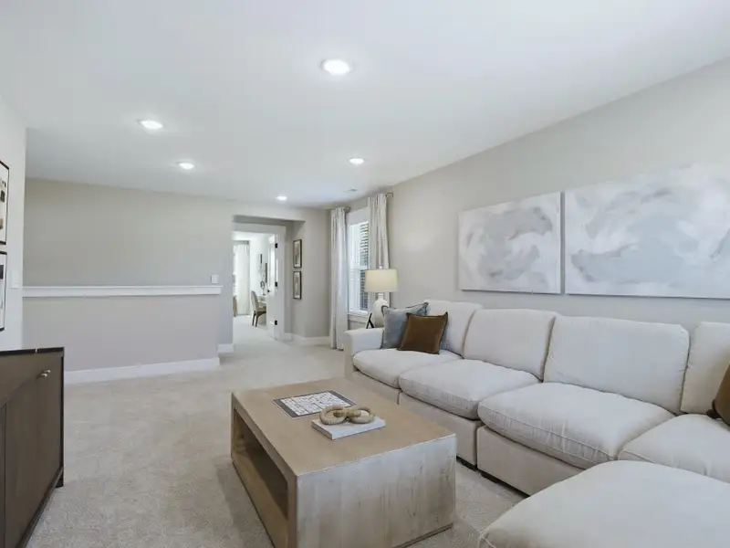 Furnished interior in a model home at Barrow Meadows in Zebulon (Image 13).