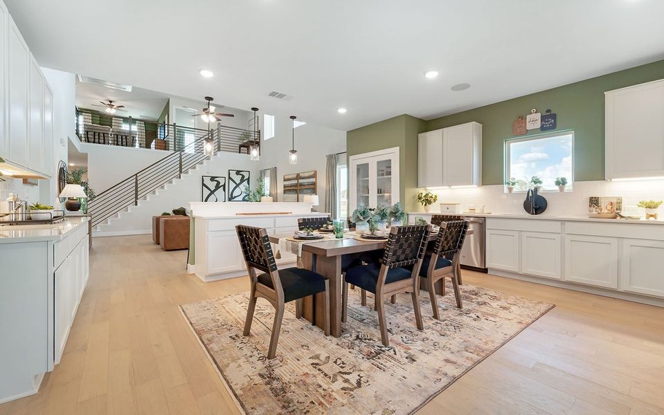 Furnished interior in a model home at Grande Estates in Bertram (Image 25).