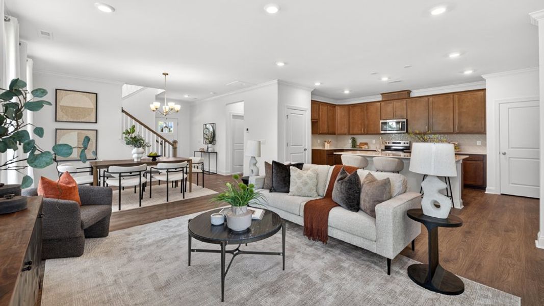 Furnished interior in a model home at Madden West in Fuquay Varina (Image 30).
