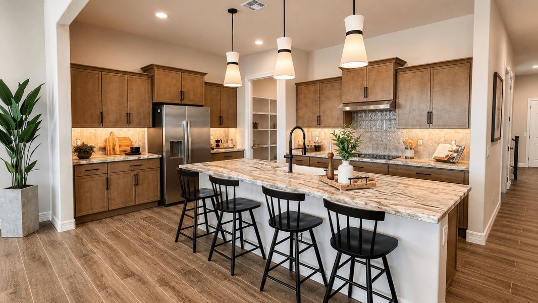 Furnished interior in a model home at Alta Vida at Westpark in Buckeye (Image 5).