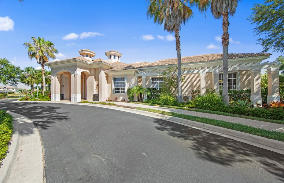 Clubhouse located in this new home community offering affordable move in ready homes in Cape Coral