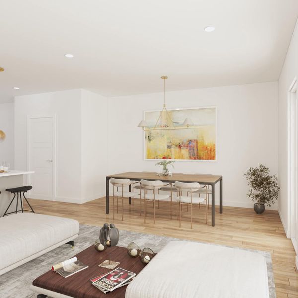 Furnished interior in a model home at High Park Lebanon in Lebanon (Image 7).