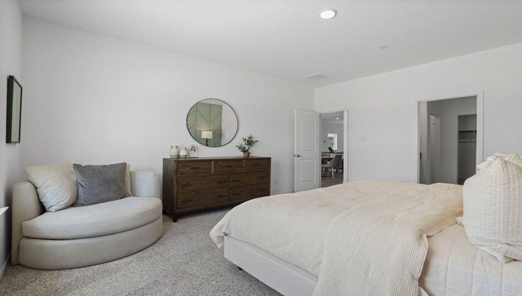 Furnished interior in a model home at Breckenridge Forest in Spring (Image 17).