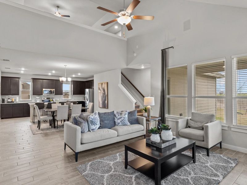 Furnished interior in a model home at Hannah Heights in Seguin (Image 6).