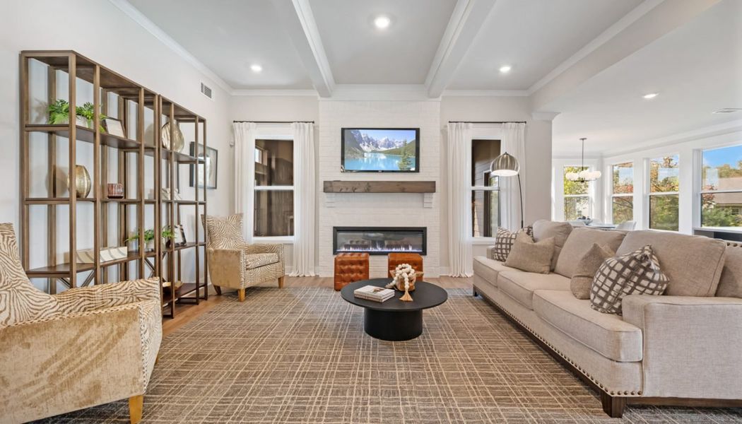 Furnished interior in a model home at Ponderosa Farms Manor in Gainesville (Image 17). Furnished interior in a model home at Ponderosa Farms Manor in Gainesville (Image 17).