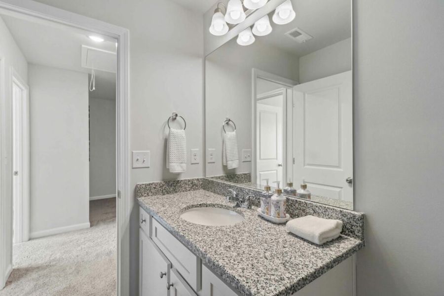 Furnished interior in a model home at Fairview Lake Townhomes in Conyers (Image 31). Furnished interior in a model home at Fairview Lake Townhomes in Conyers (Image 31).