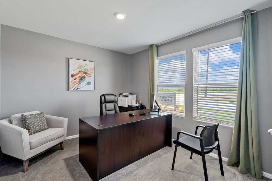 Furnished interior in a model home at Faculty Row in Abilene (Image 26).