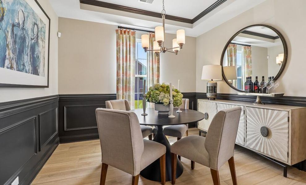 Furnished interior in a model home at Ashton Lakes in Lexington (Image 3).