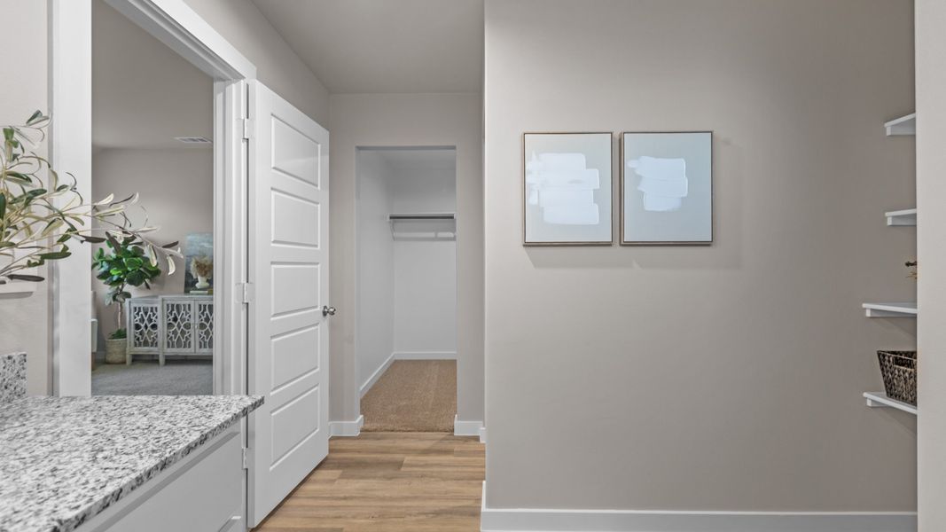 Furnished interior in a model home at Homestead at Parks Bell Ranch in Odessa (Image 26).