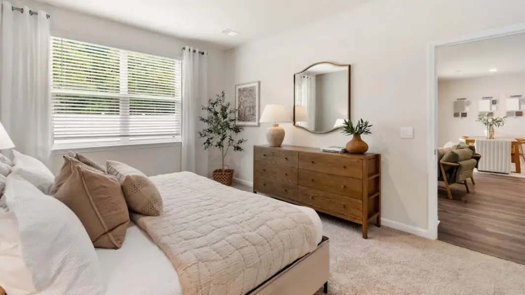Furnished interior in a model home at Audra Oaks in Denton (Image 17).