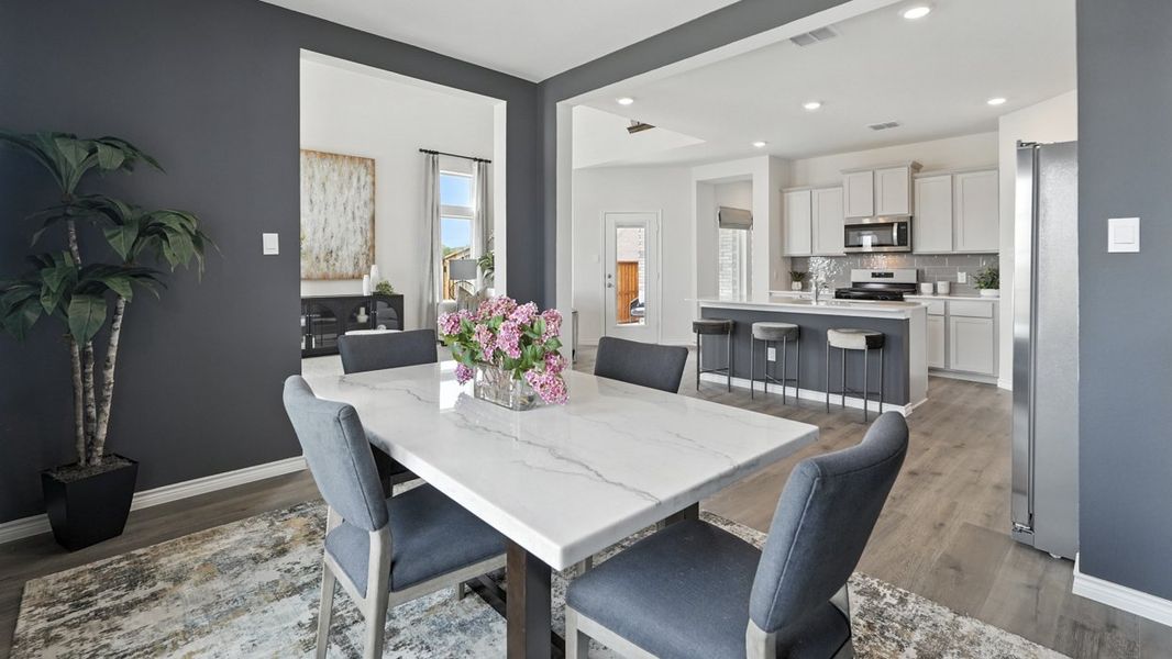 Furnished interior in a model home at Lilybrooke at Legacy Hills in Celina (Image 47).