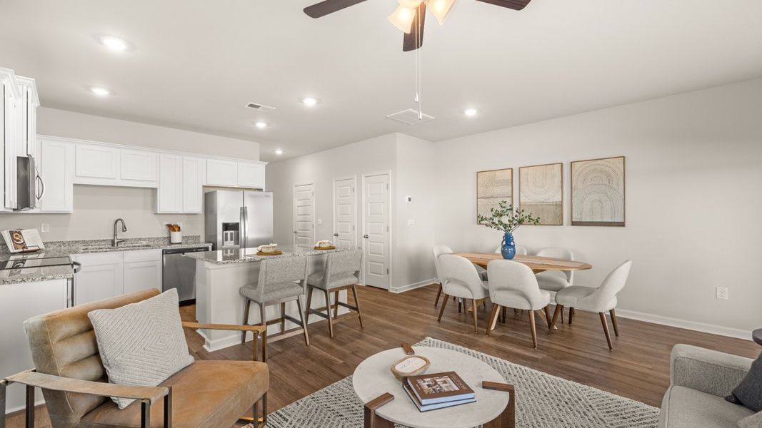 Furnished interior in a model home at Weatherstone in Grovetown (Image 13).