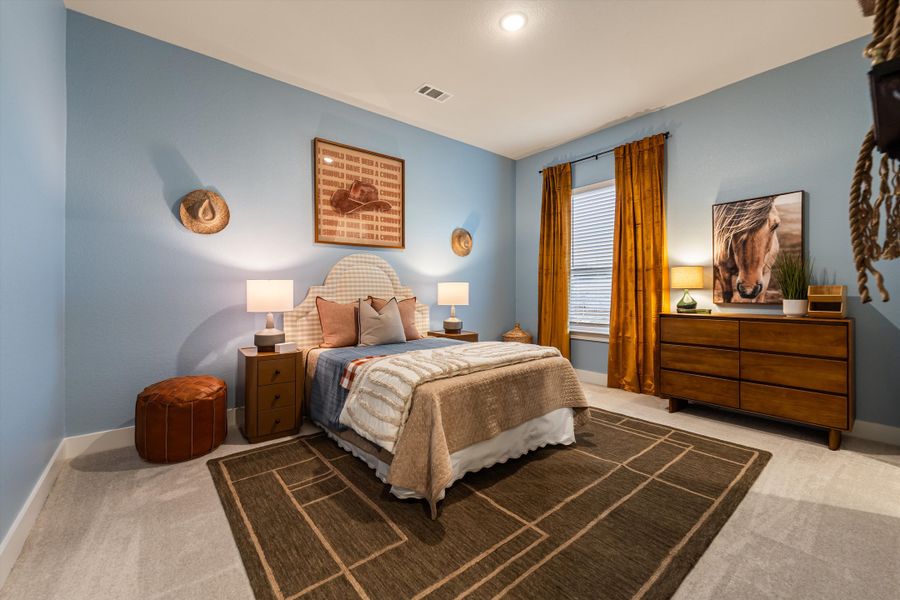 Furnished interior in a model home at Grayson Ridge in Van Alstyne (Image 51).