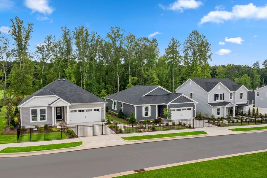 Front exterior of a home in the Utley Farms community, located in New Hill, NC (Image 1). Front exterior of a home in the Utley Farms community, located in New Hill, NC (Image 1).
