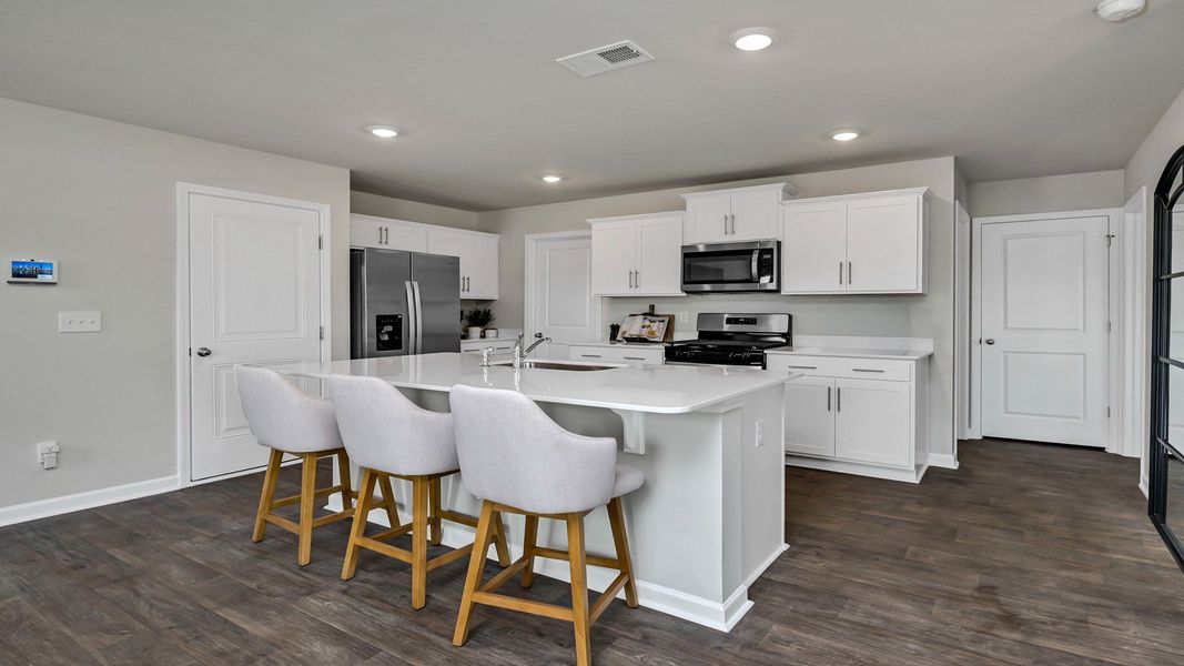 Furnished interior in a model home at Ferry Grove in Lexington (Image 17).