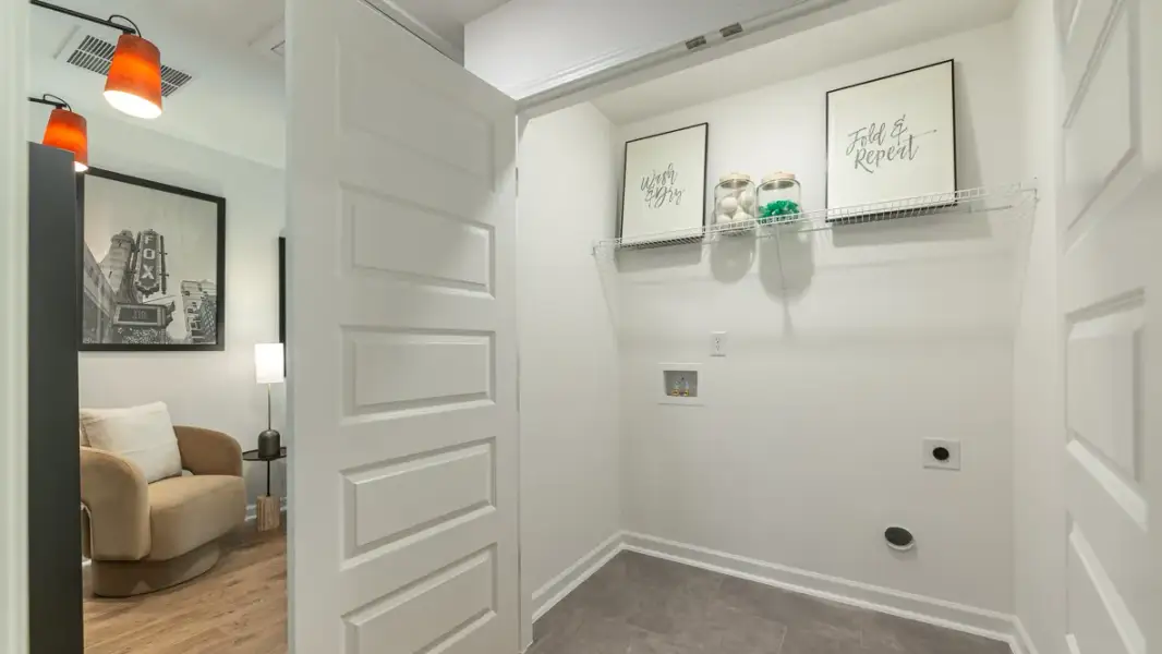 Furnished interior in a model home at Ashwood Springs in Atlanta (Image 23).