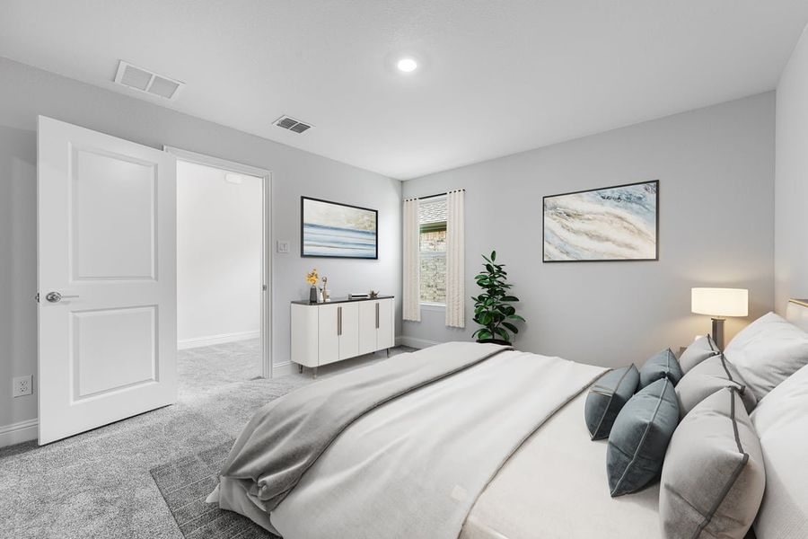 Furnished interior in a model home at The Ranch at Uptown Celina 40s in Celina (Image 55).