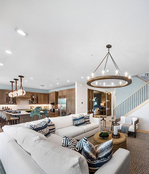 Furnished interior in a model home at The Estates @ NOMAR in West Palm Beach (Image 3).