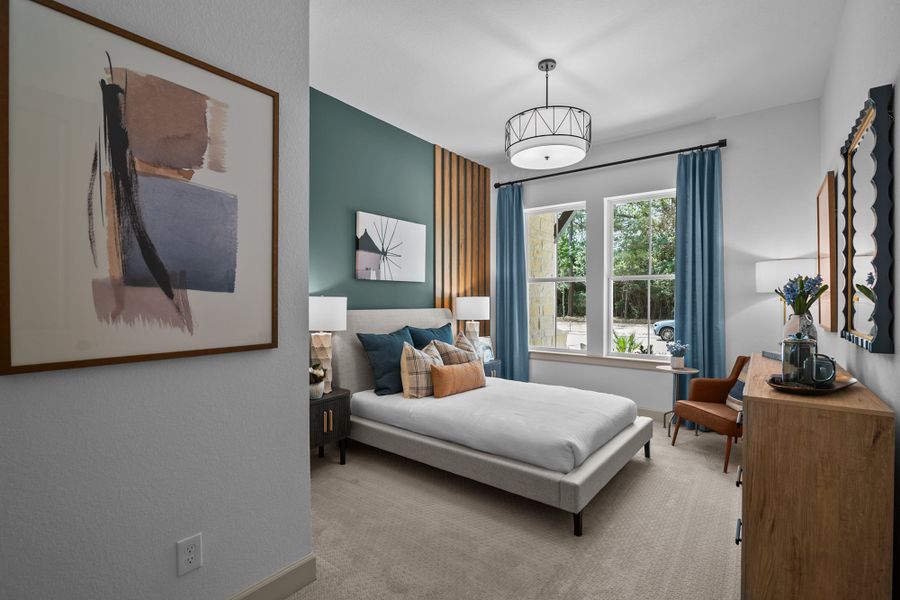 Furnished interior in a model home at Colton 65' Homesites in Montgomery (Image 13).