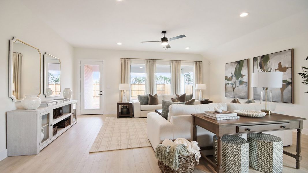 Furnished interior in a model home at Mill Creek Estates in Magnolia (Image 7). Furnished interior in a model home at Mill Creek Estates in Magnolia (Image 7).