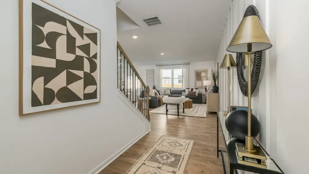 Furnished interior in a model home at Marietta Reserve in Marietta (Image 9). Furnished interior in a model home at Marietta Reserve in Marietta (Image 9).