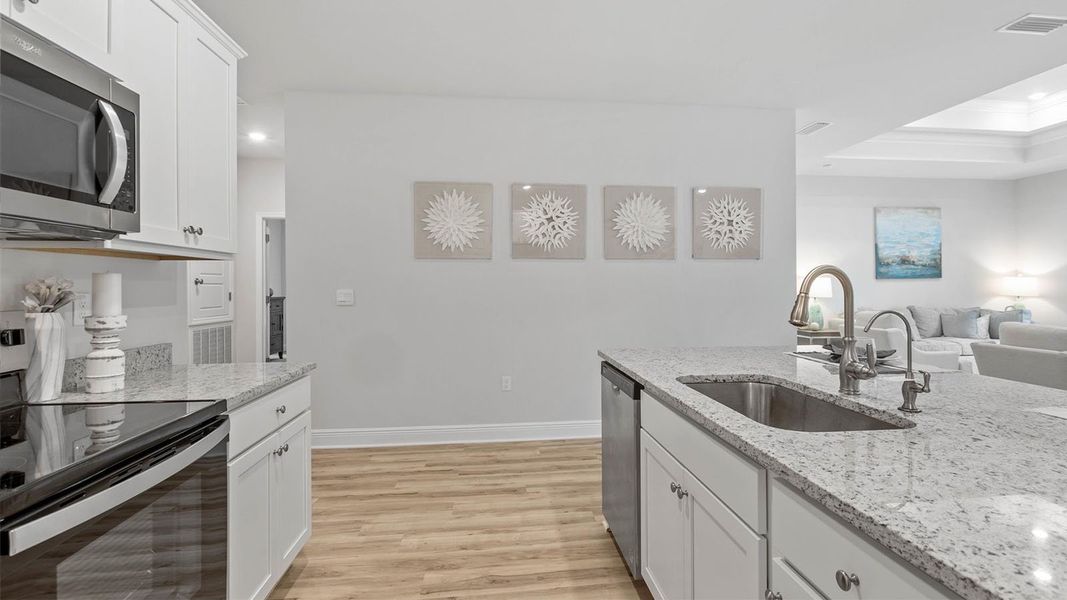 Furnished interior in a model home at Pine Dove Estates in Tallahassee (Image 18).