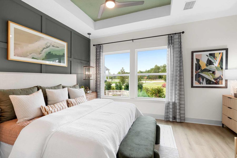 Furnished interior in a model home at Seven Pines 40' Front Entry in Jacksonville (Image 9).