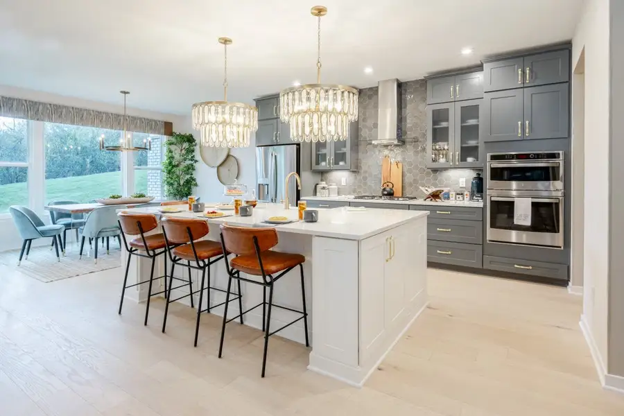 Furnished interior in a model home at Brookshale in Cumming (Image 19).